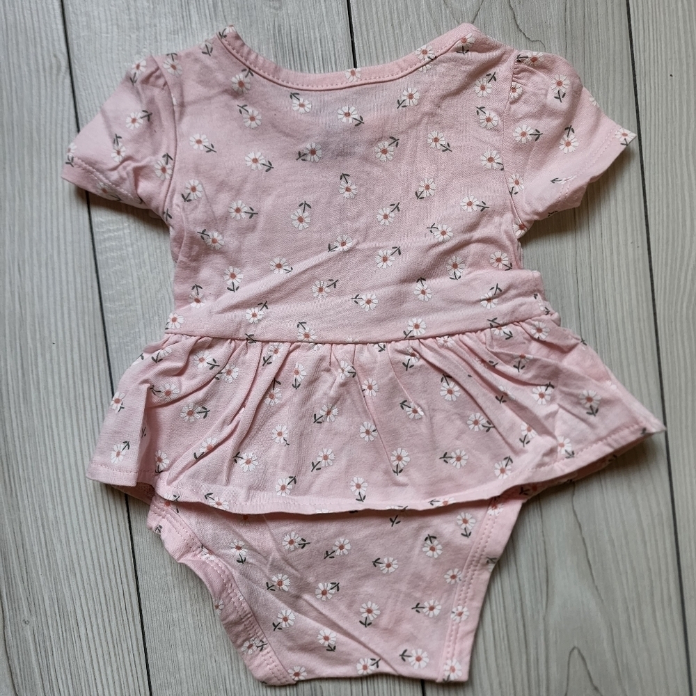 Carter's 2 piece baby outfit pink happy bodysuit with denim pants NWT Size 3 mo - Picture 8 of 16